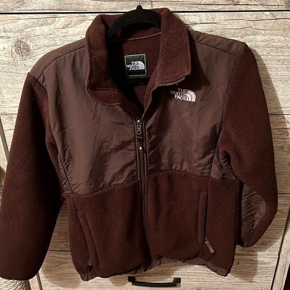 Brown north face jacket